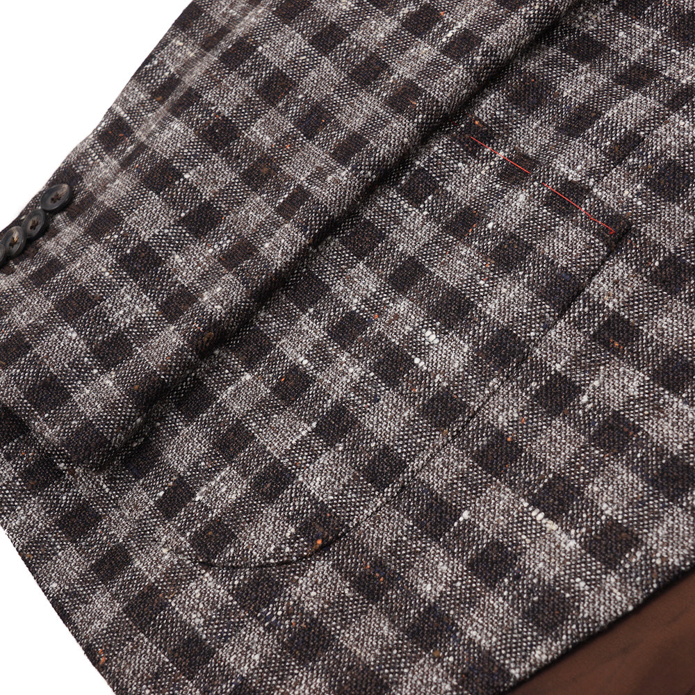 Isaia Textured Check Sport Coat - Image 7