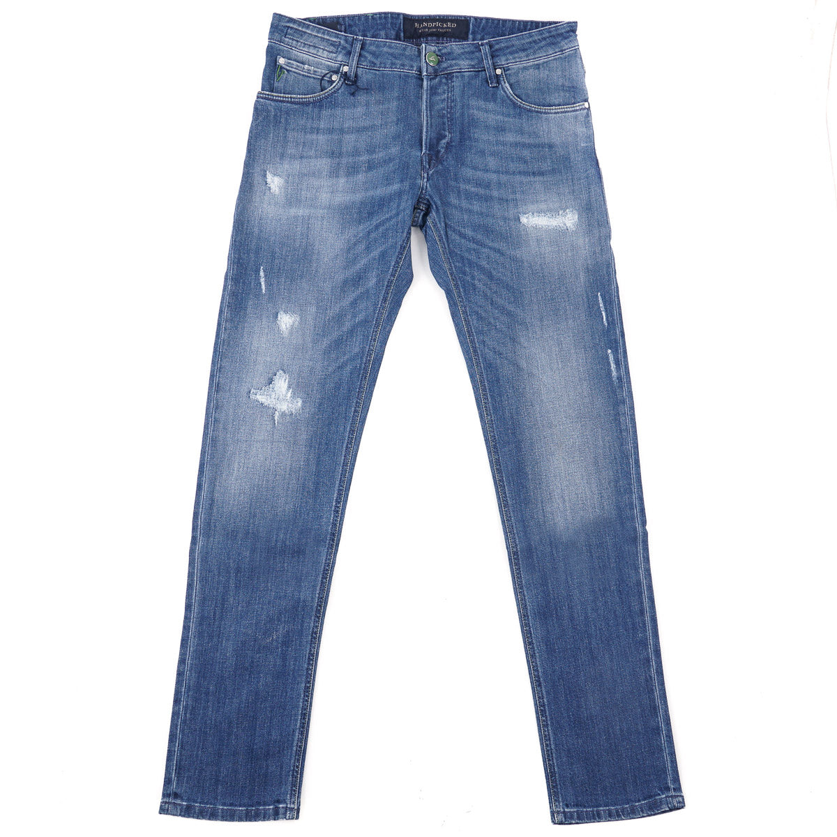 Handpicked 'Orvieto' Slim-Fit Distressed Jeans