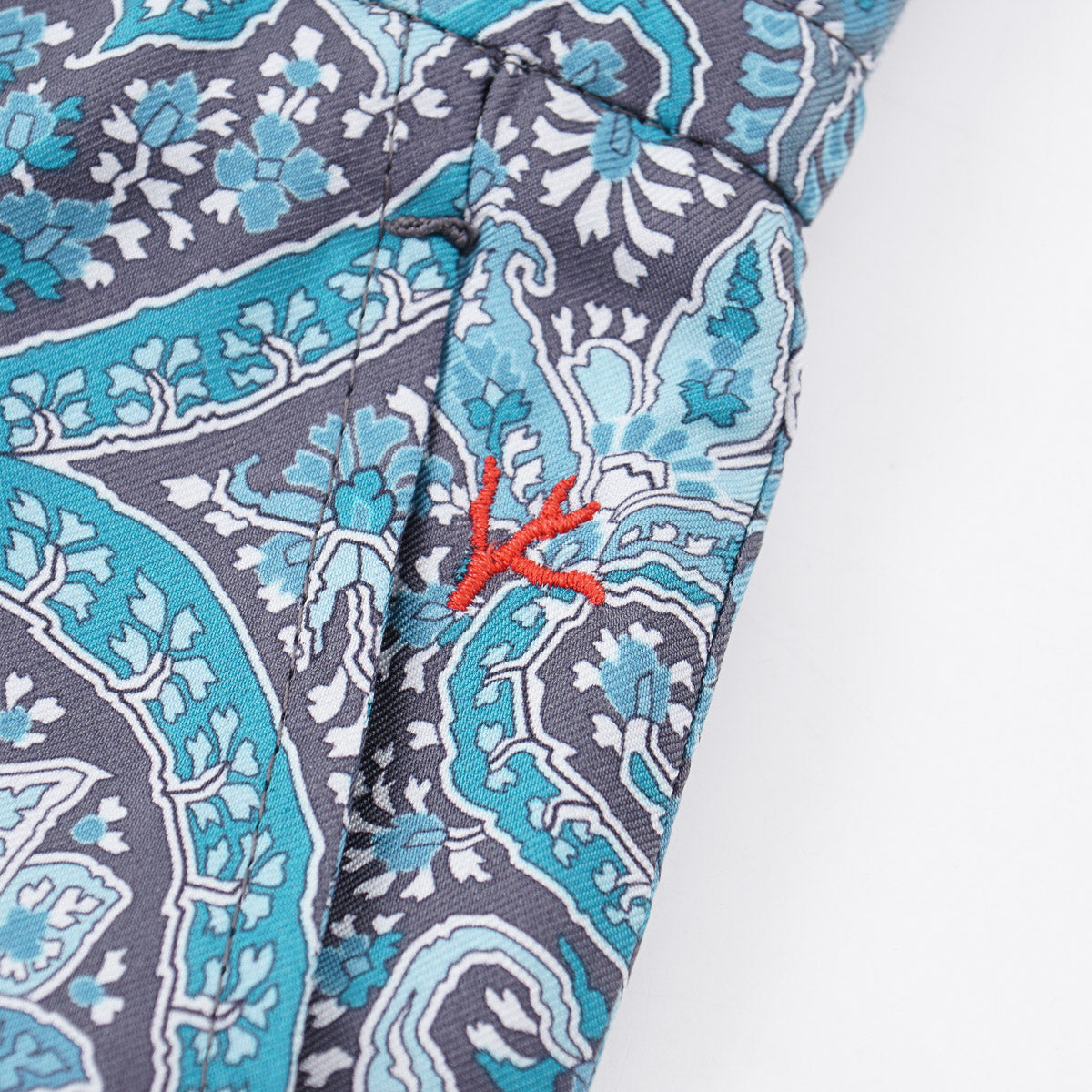 Isaia Printed Silk Drawstring Shorts - Image 2