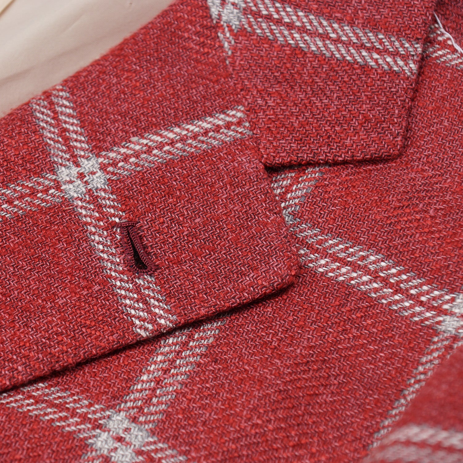 Orazio Luciano Windowpane Silk and Linen Sport Coat - Image 4