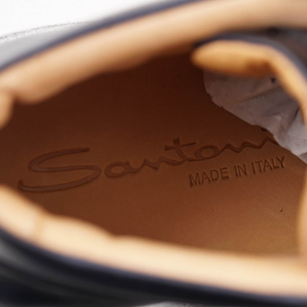 Santoni Mid-Top Sneakers in Dark Blue - Image 6