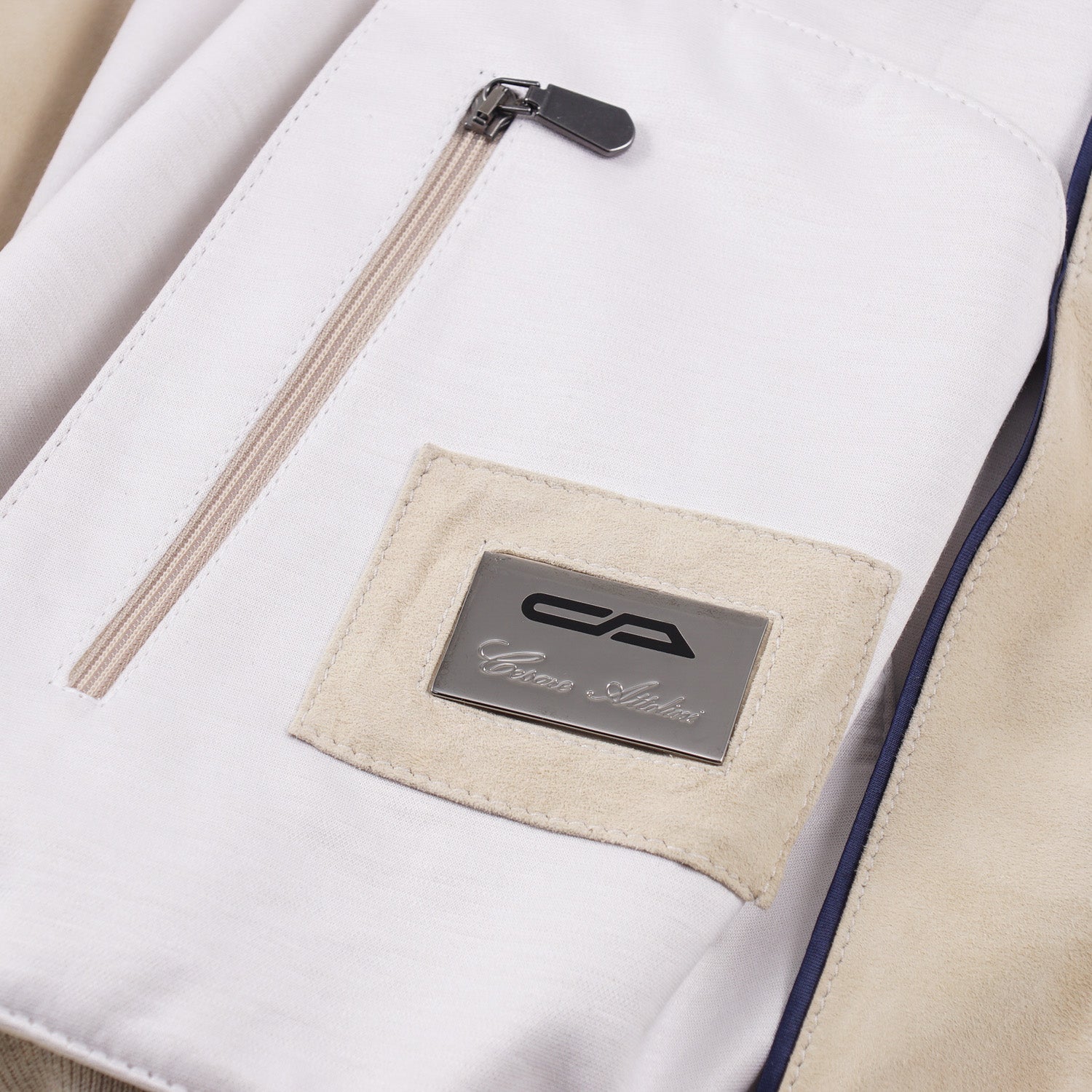 Cesare Attolini Nappa Suede Bomber Jacket - Image 7