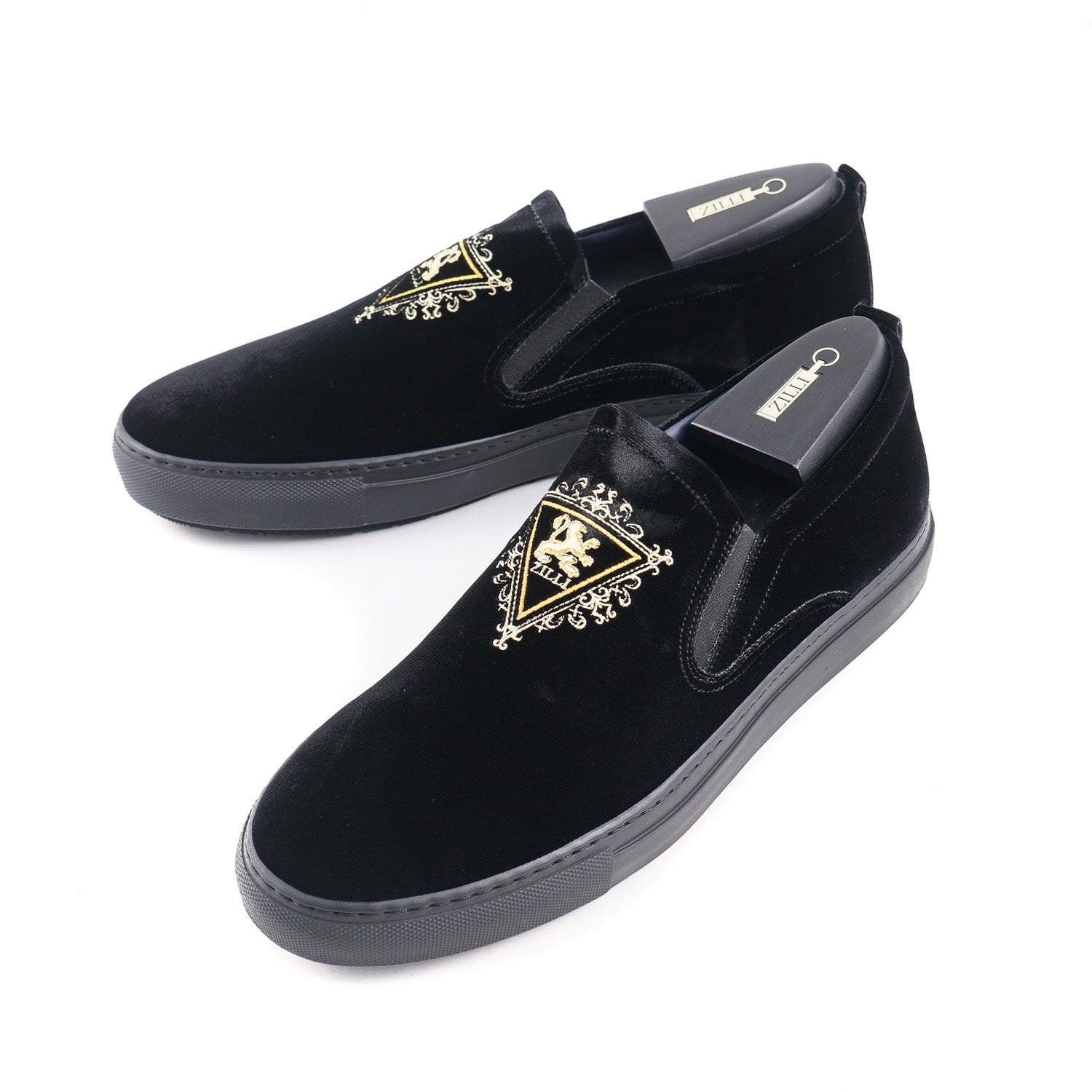 Zilli Velvet Slip-On Sneakers - Image 3