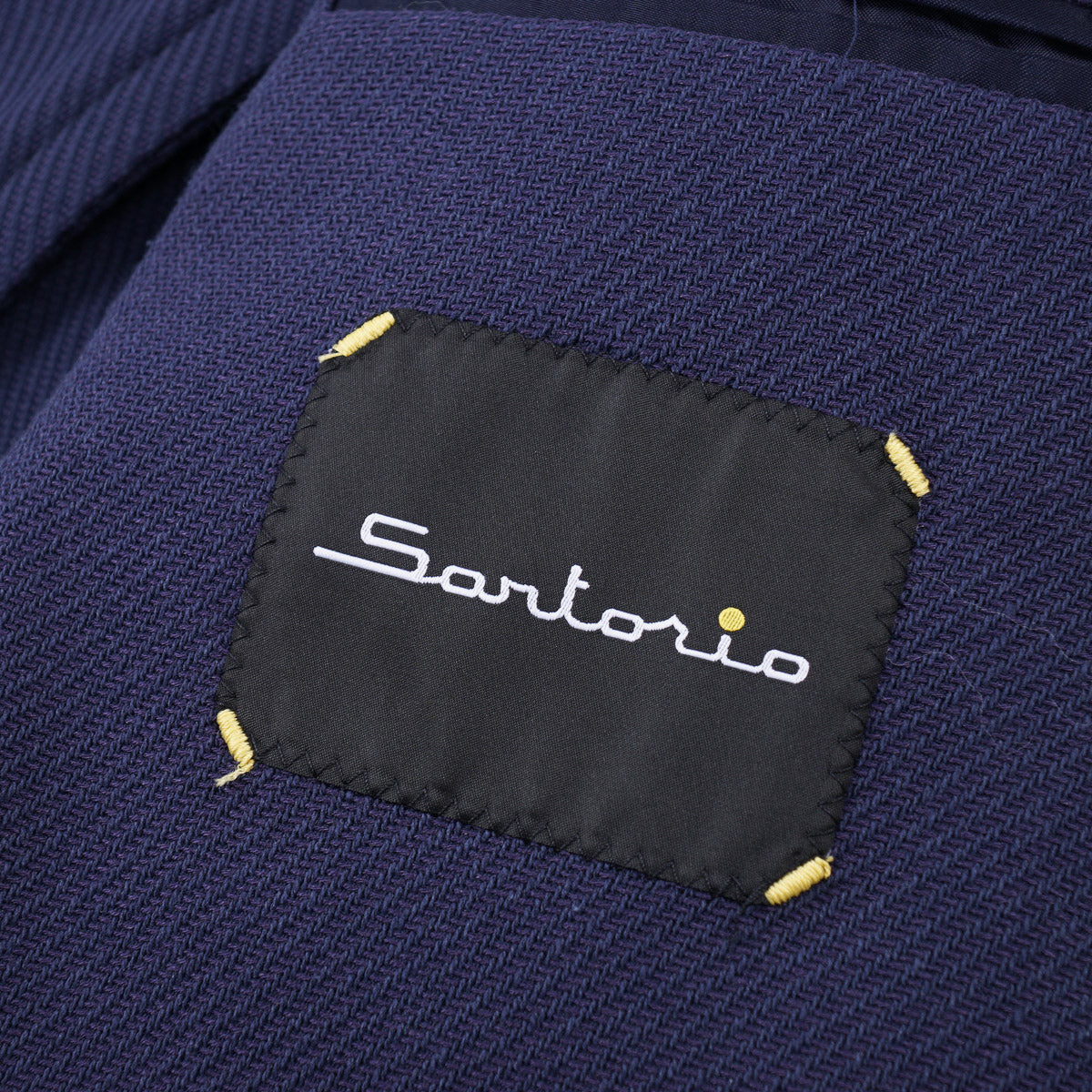 Sartorio Woven Mid-Weight Cotton Overcoat - Image 6