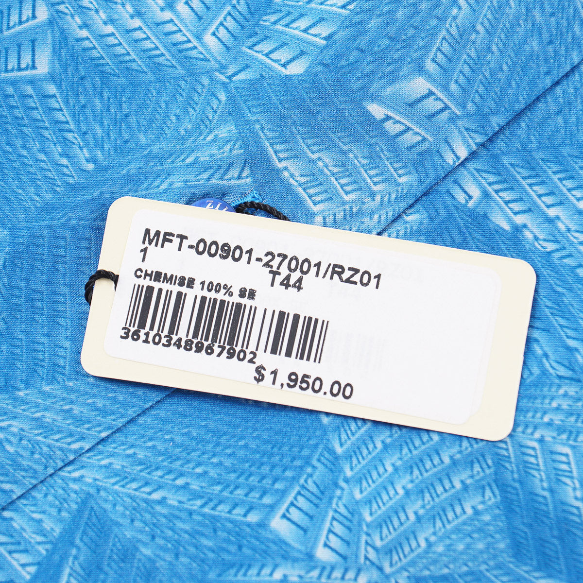 Zilli Silk Shirt in Geometric Monogram Print - Image 7