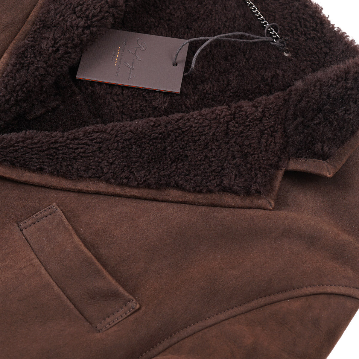 Rifugio Shearling Leather Outerwear Blazer - Image 2