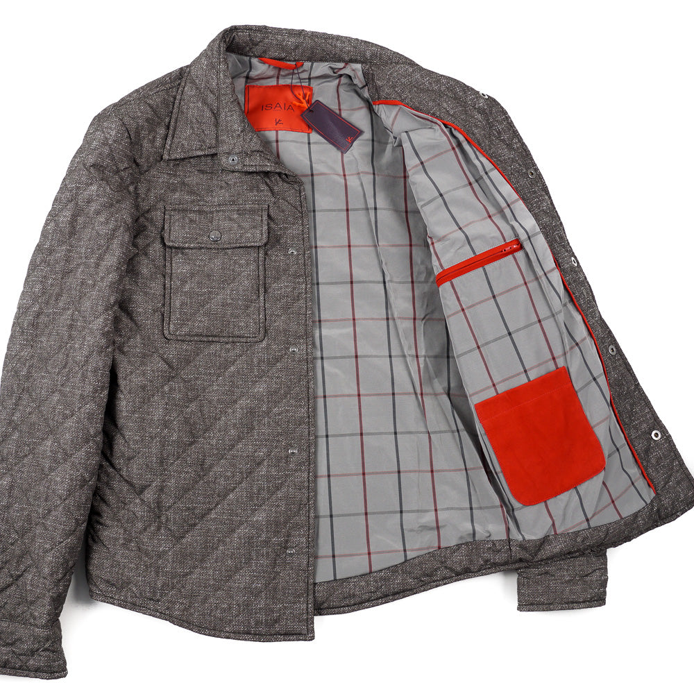 Isaia Quilted Puffer Shirt-Jacket - Image 2