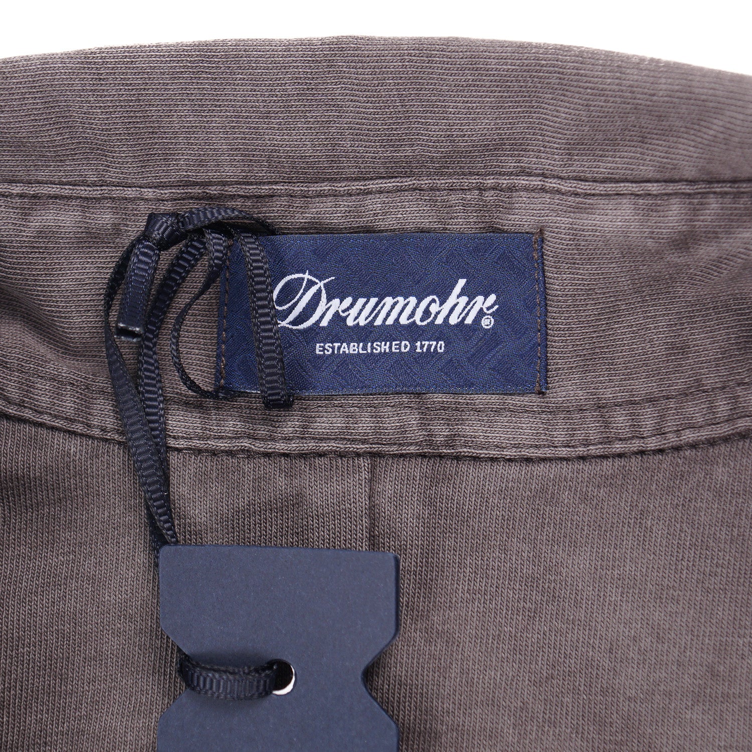 Drumohr Long Sleeve Jersey Cotton Polo Shirt - Image 5