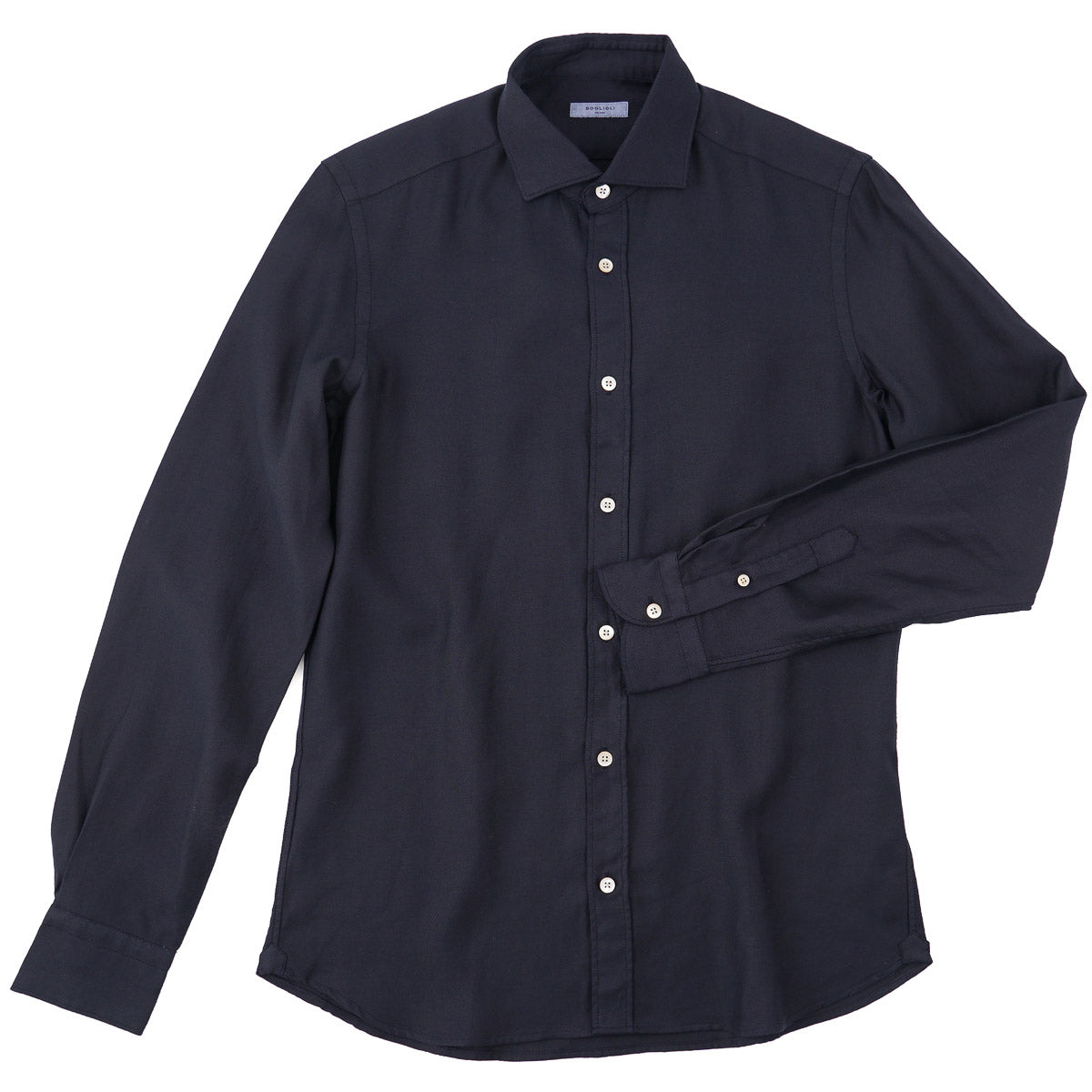 Boglioli Knit Jersey Wool Shirt