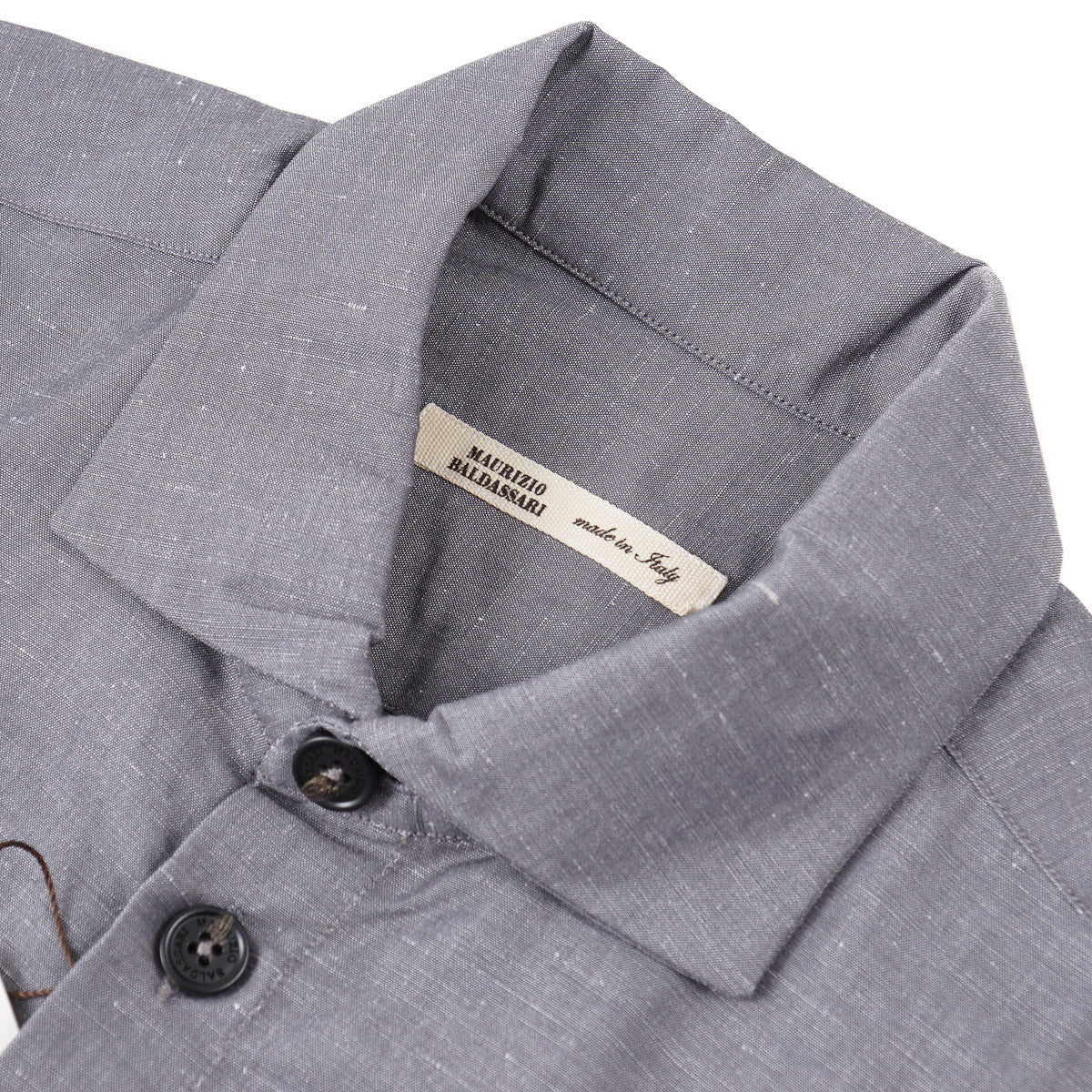 Maurizio Baldassari Linen-Cotton Sahariana Shirt - Image 5