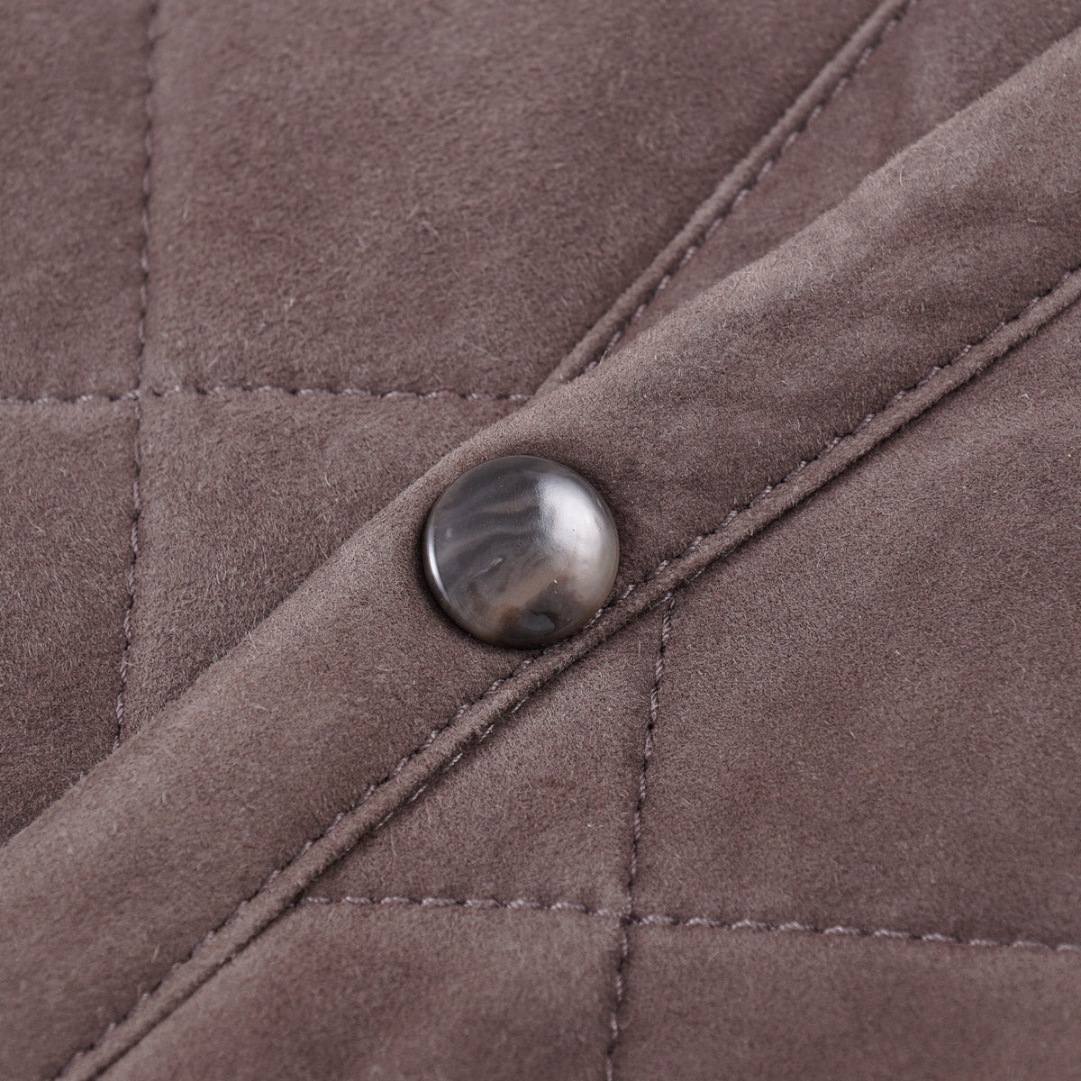 Mandelli Cashmere-Lined Quilted Suede Parka - Image 5