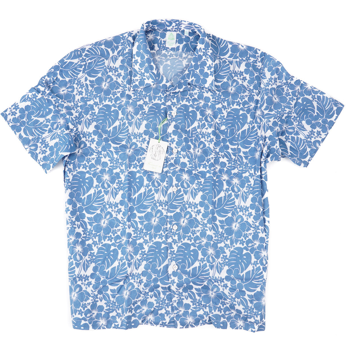 Finamore Tropical Floral Short Sleeve Shirt - Image 2