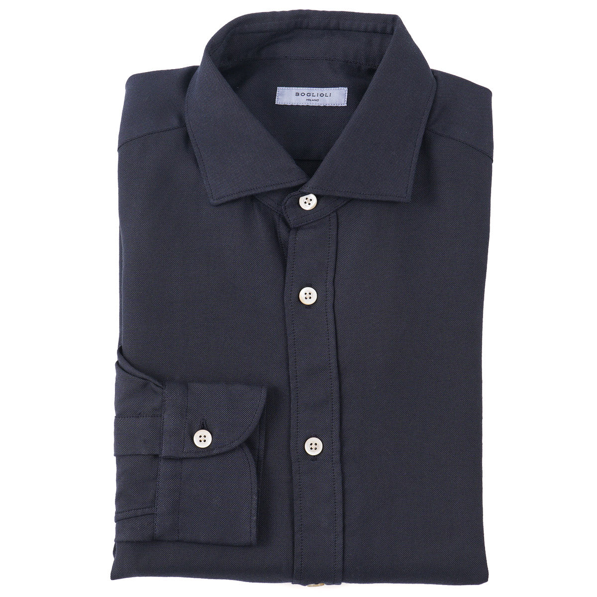 Boglioli Knit Jersey Wool Shirt - Image 6