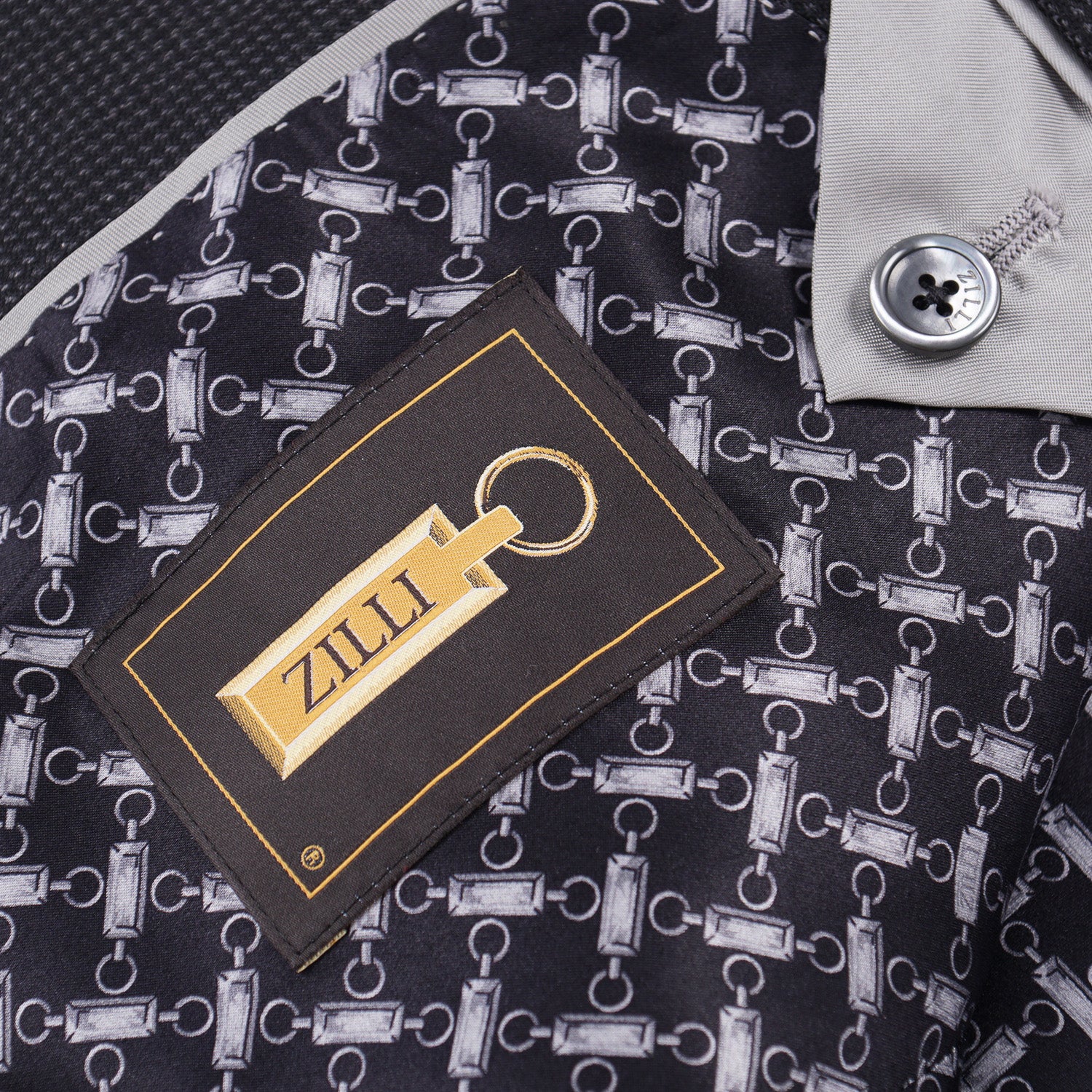 Zilli Herringbone Wool and Silk Suit - Image 8