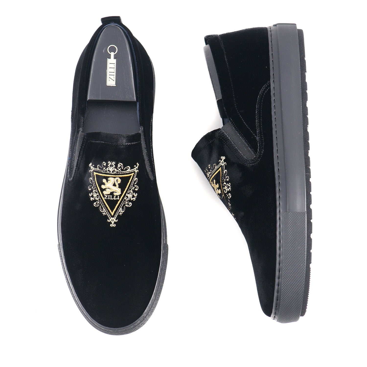 Zilli Velvet Slip-On Sneakers - Image 2