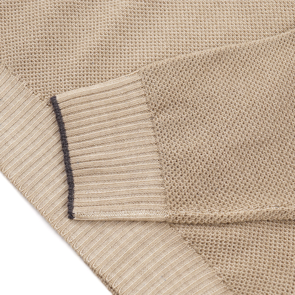 Fedeli Half-Zip Pique Wool Sweater - Image 4