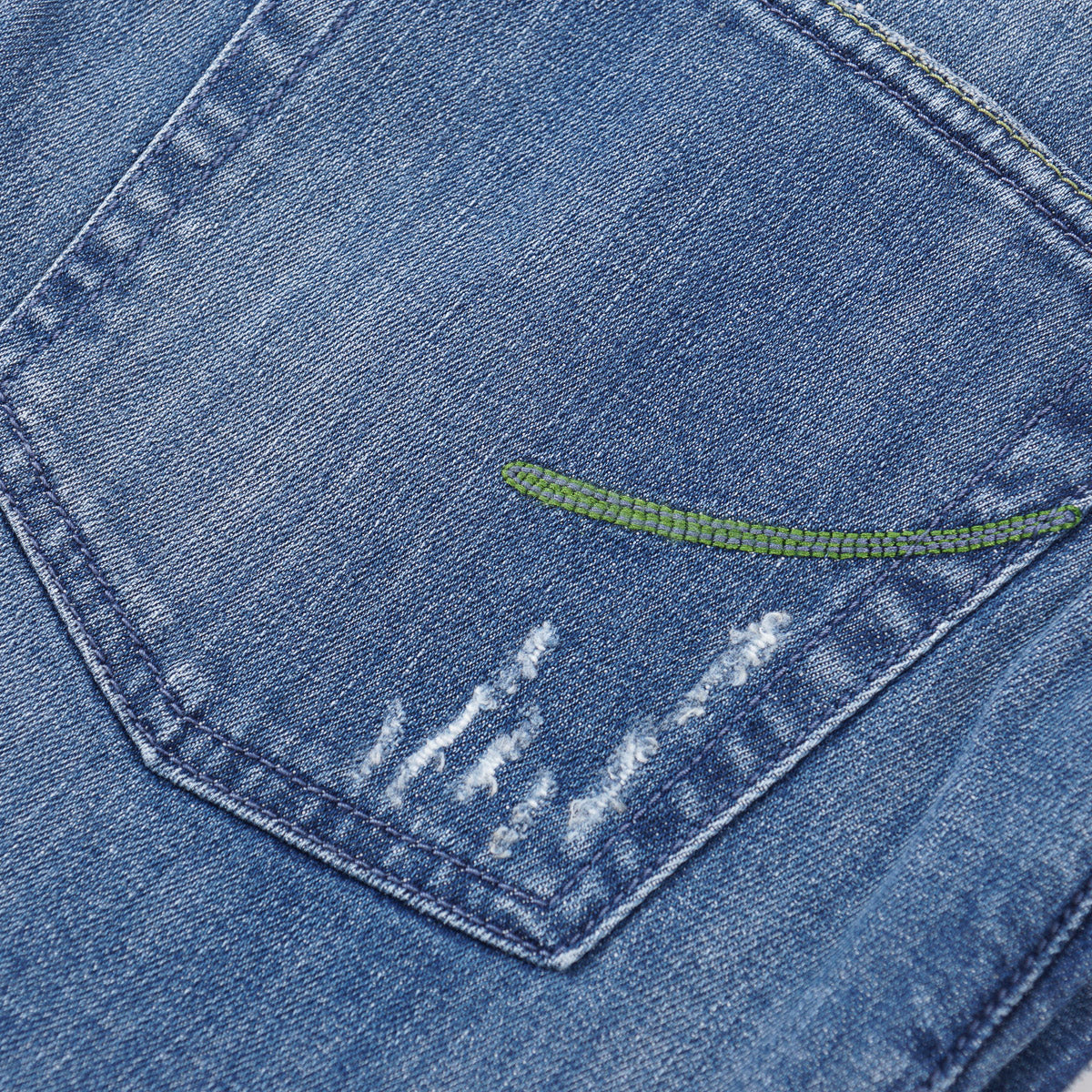 Handpicked 'Orvieto' Slim-Fit Distressed Jeans - Image 5