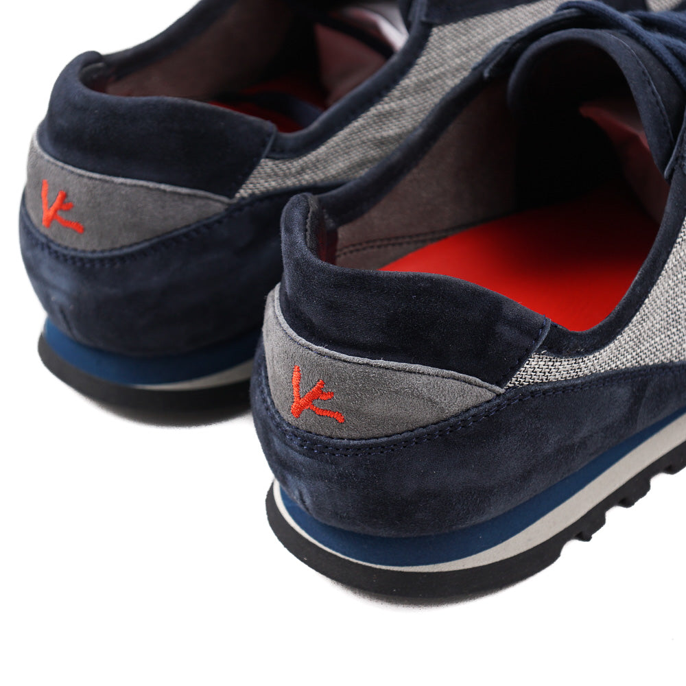 Isaia Calf Suede and Cashmere Sneakers - Image 5