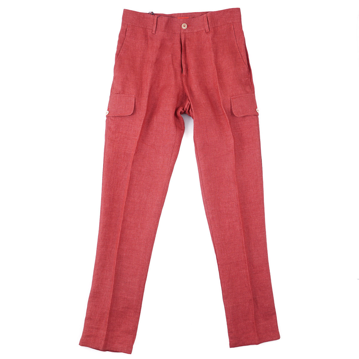 Isaia Linen Pants with Cargo Pockets - Image 6