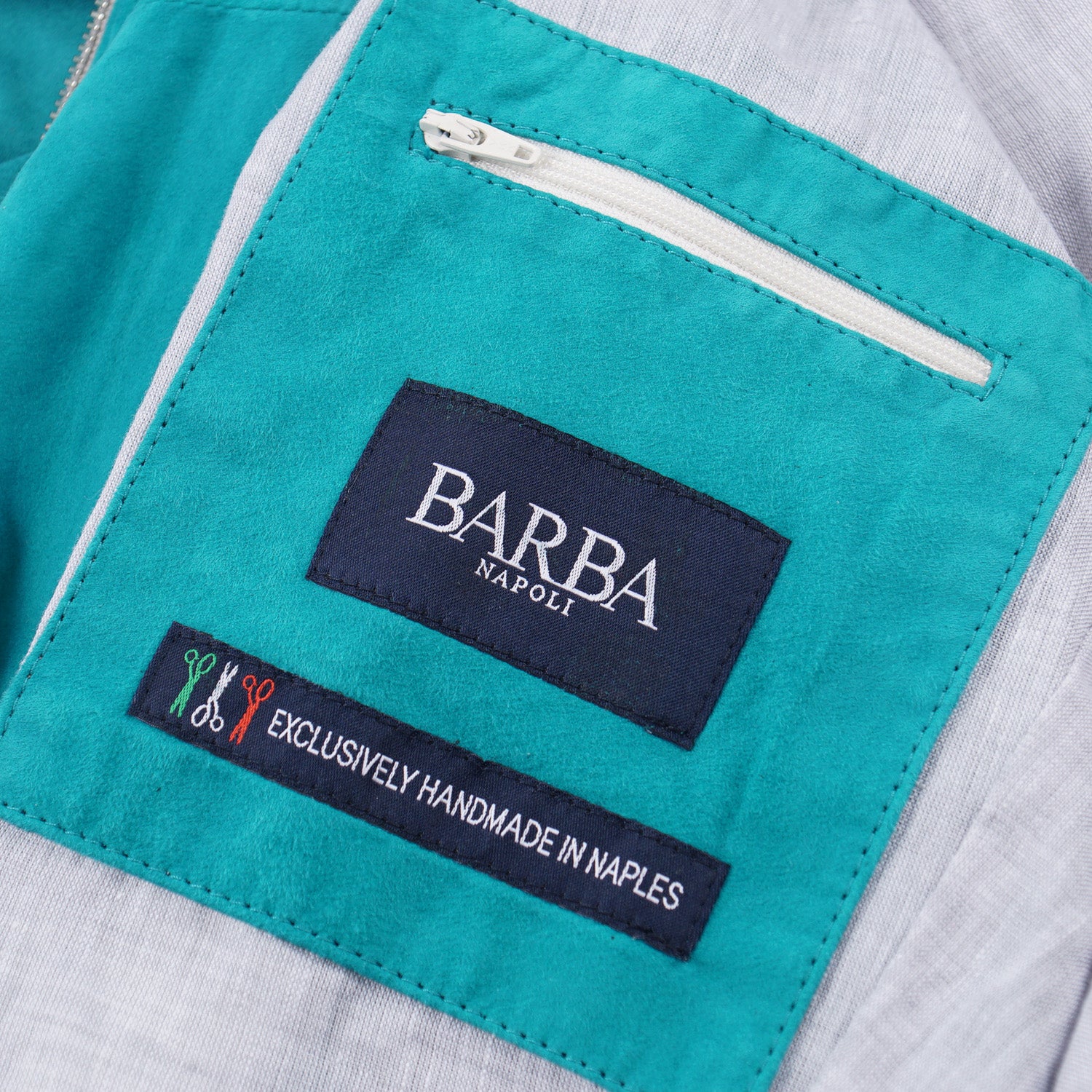 Barba Napoli Nappa Suede Bomber Jacket - Image 6