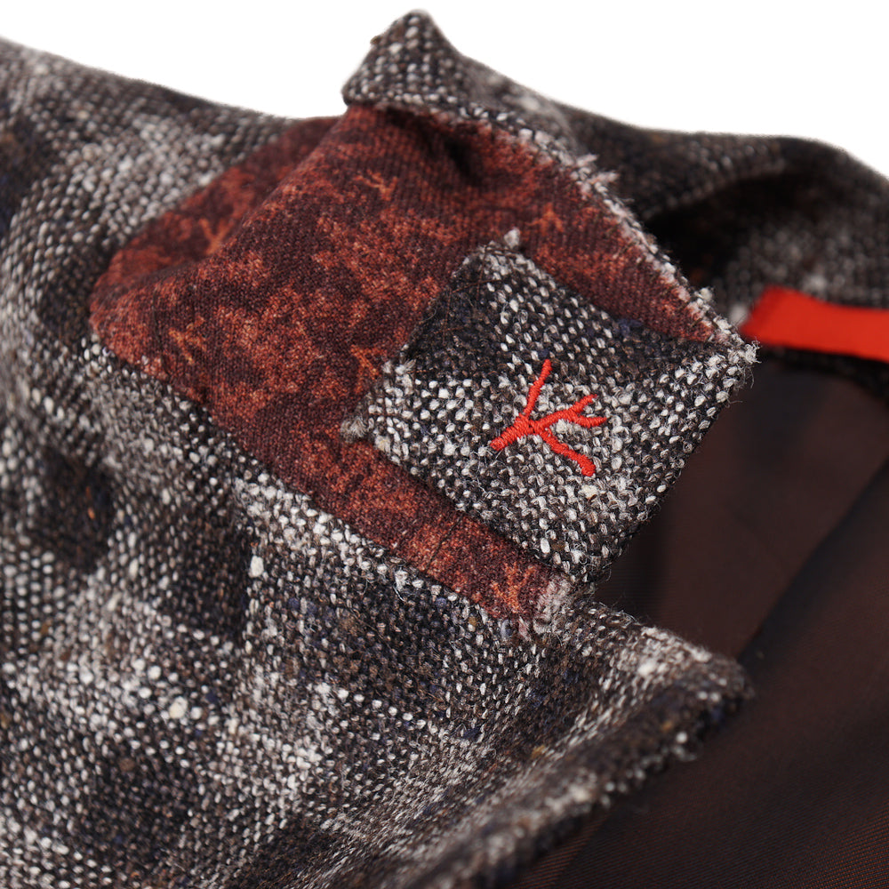 Isaia Textured Check Sport Coat - Image 4