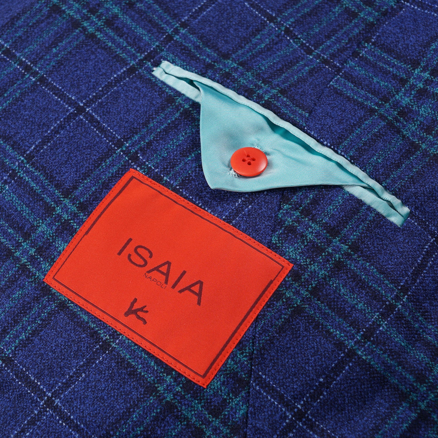 Isaia Layered Check Wool and Silk Sport Coat - Image 9