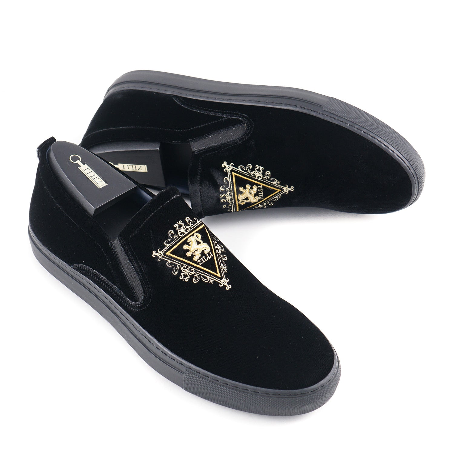 Zilli Velvet Slip-On Sneakers