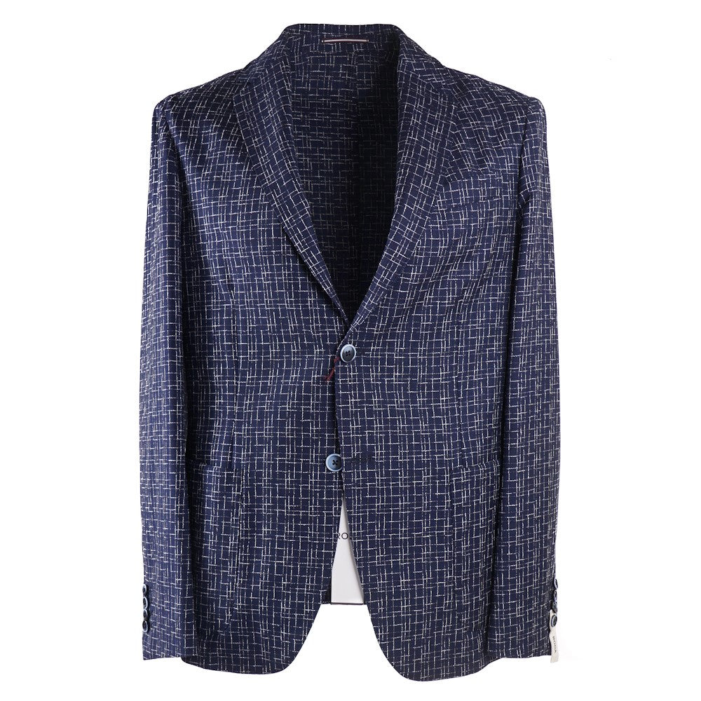 Roda Woven Check Wool and Silk Suit