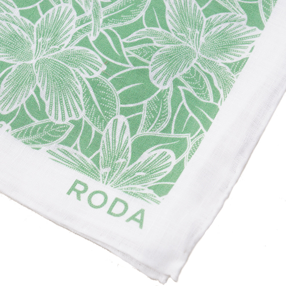 Roda Floral Print Linen Pocket Square - Image 2