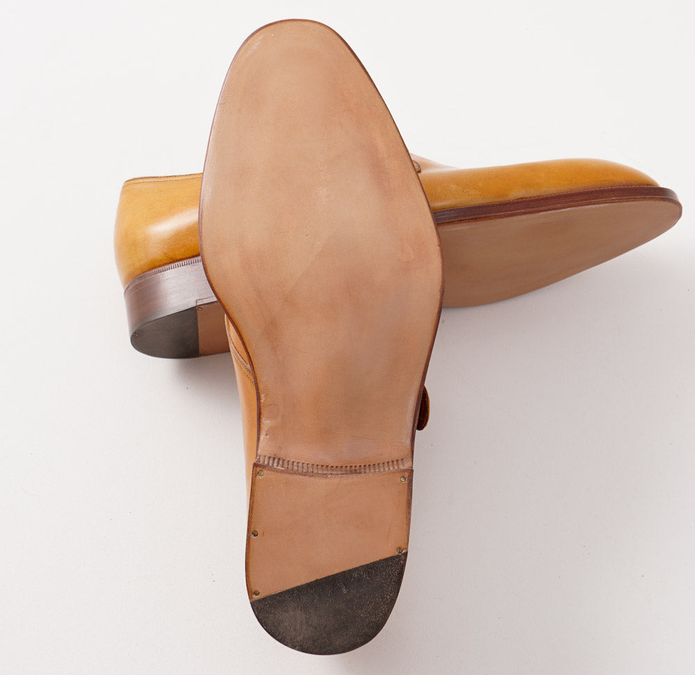Silvano Lattanzi Monk Strap in Golden Tan - Image 5