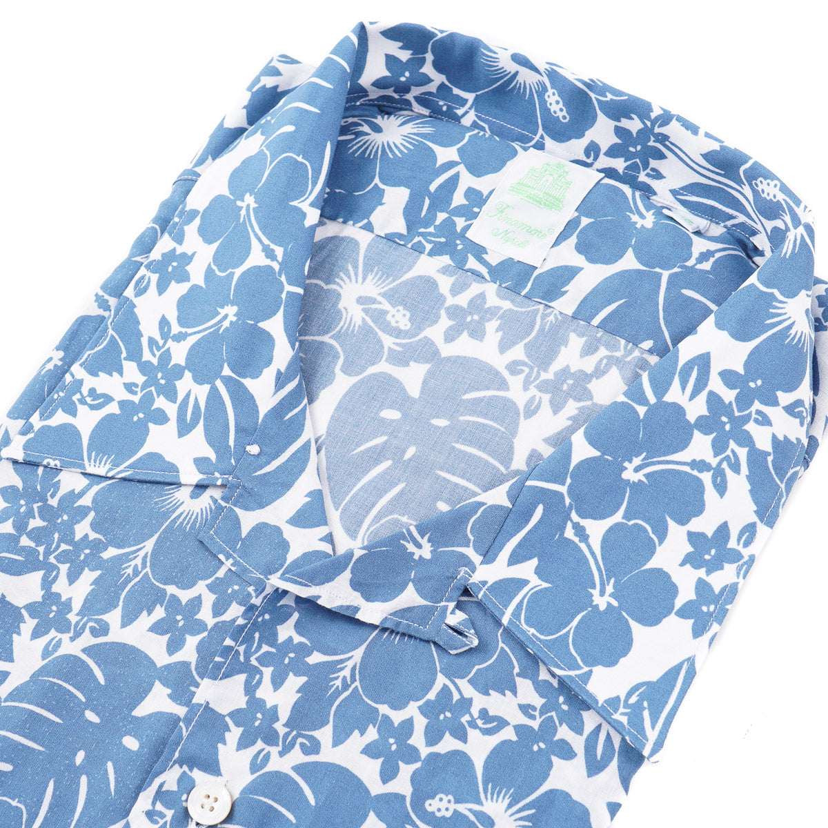 Finamore Tropical Floral Short Sleeve Shirt - Image 3