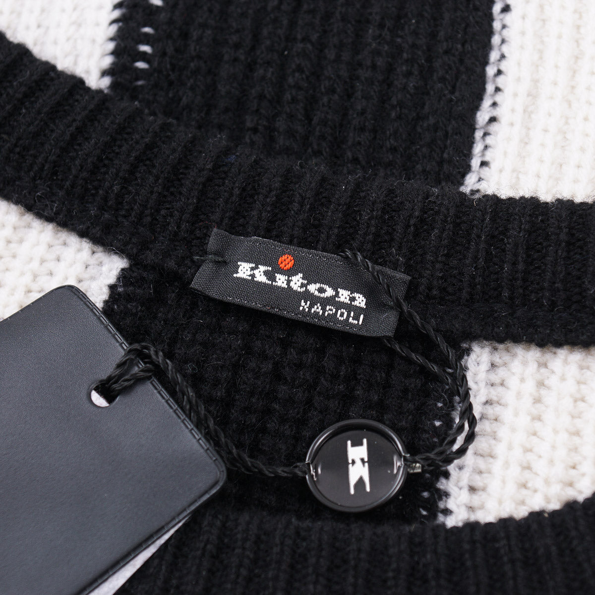 Kiton Colorblock Stripe Cashmere Sweater - Image 4