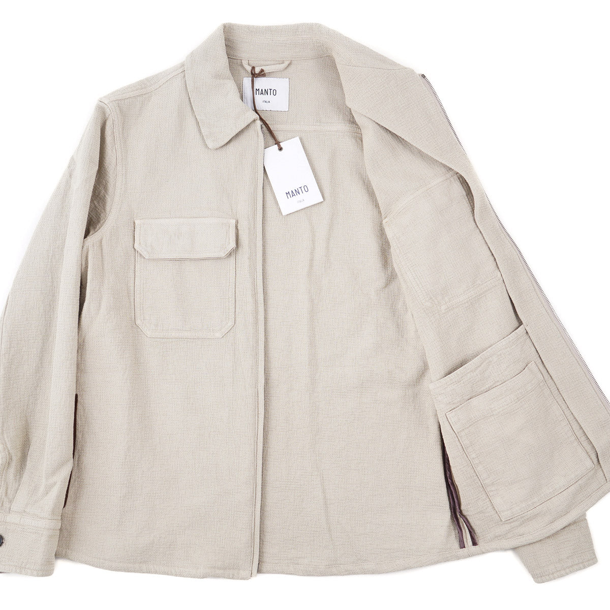 Manto 'Eclips' Woven Cotton Jacket - Image 6