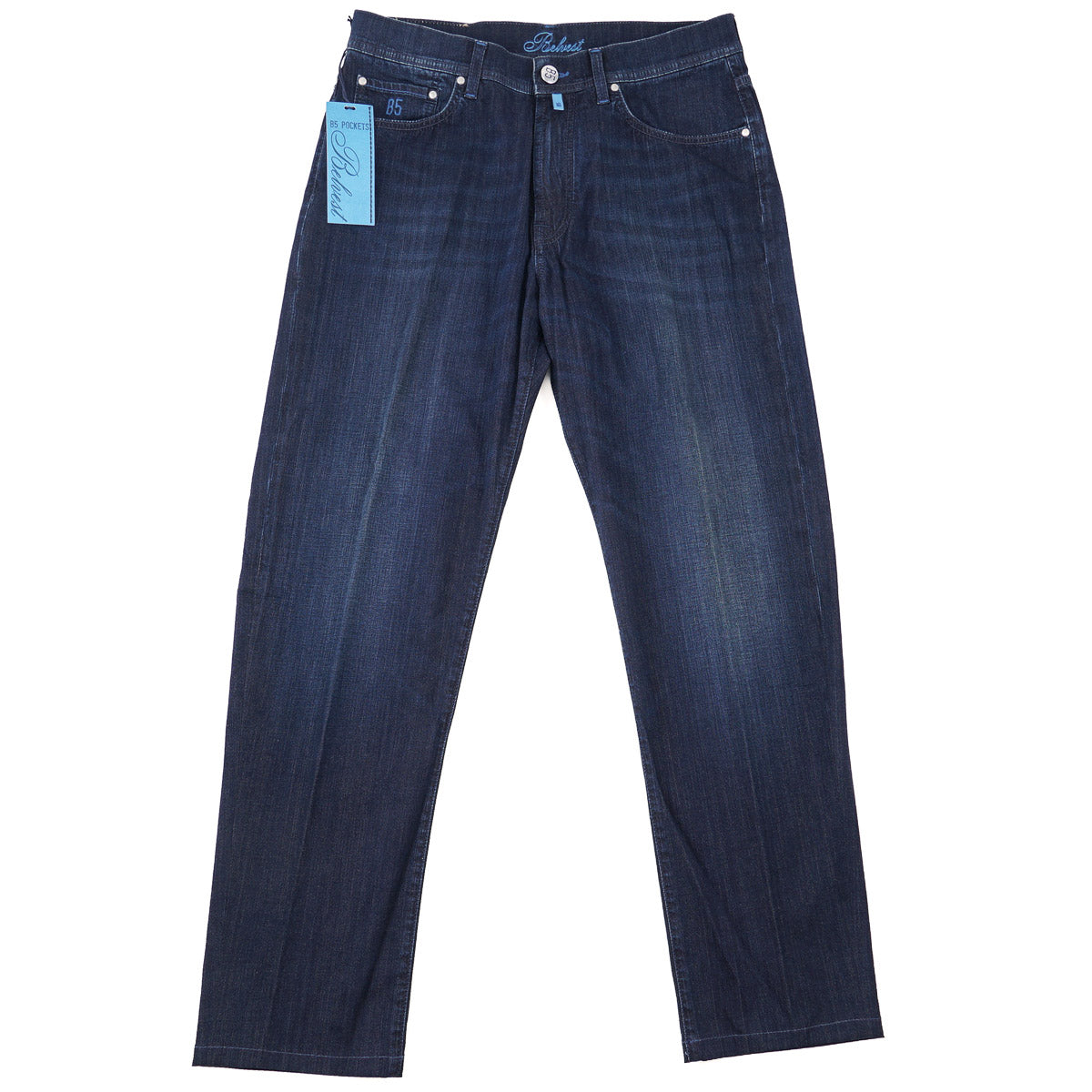 Belvest Classic Straight Fit Denim Jeans - Image 2