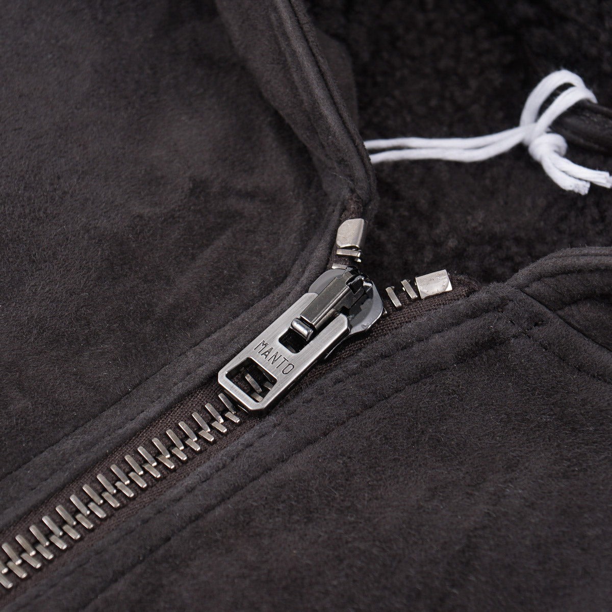 Manto Shearling Leather Hooded Jacket - Image 5