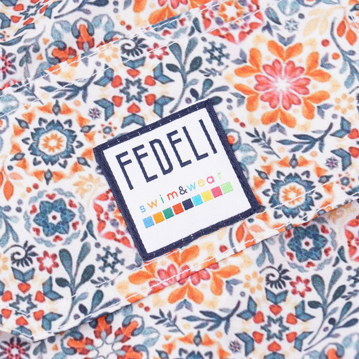 Fedeli 'Madeira' Printed Swim Trunks - Image 4