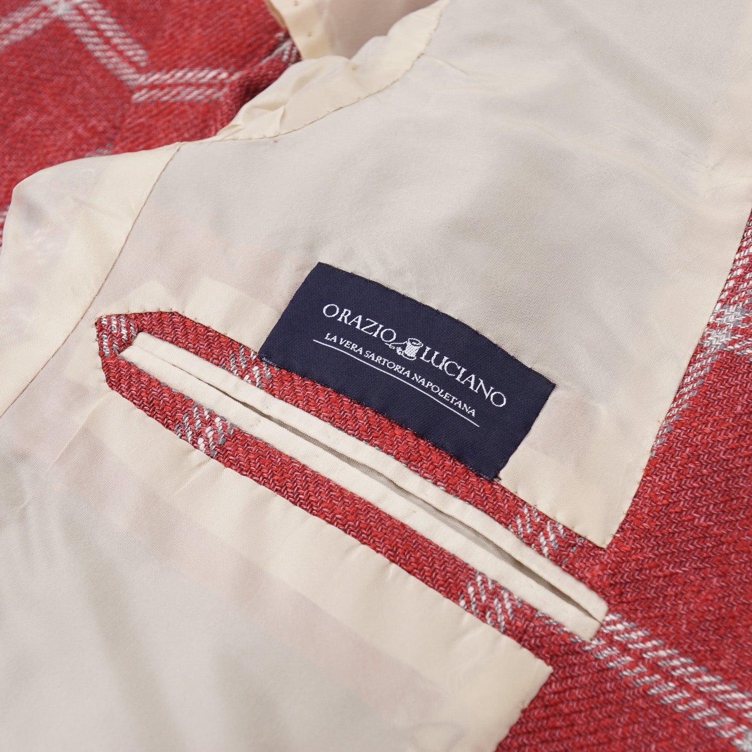 Orazio Luciano Windowpane Silk and Linen Sport Coat - Image 7