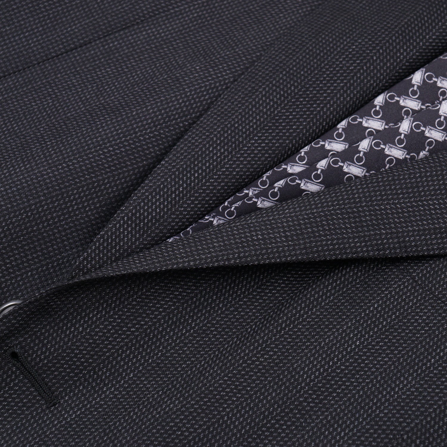 Zilli Herringbone Wool and Silk Suit - Image 3