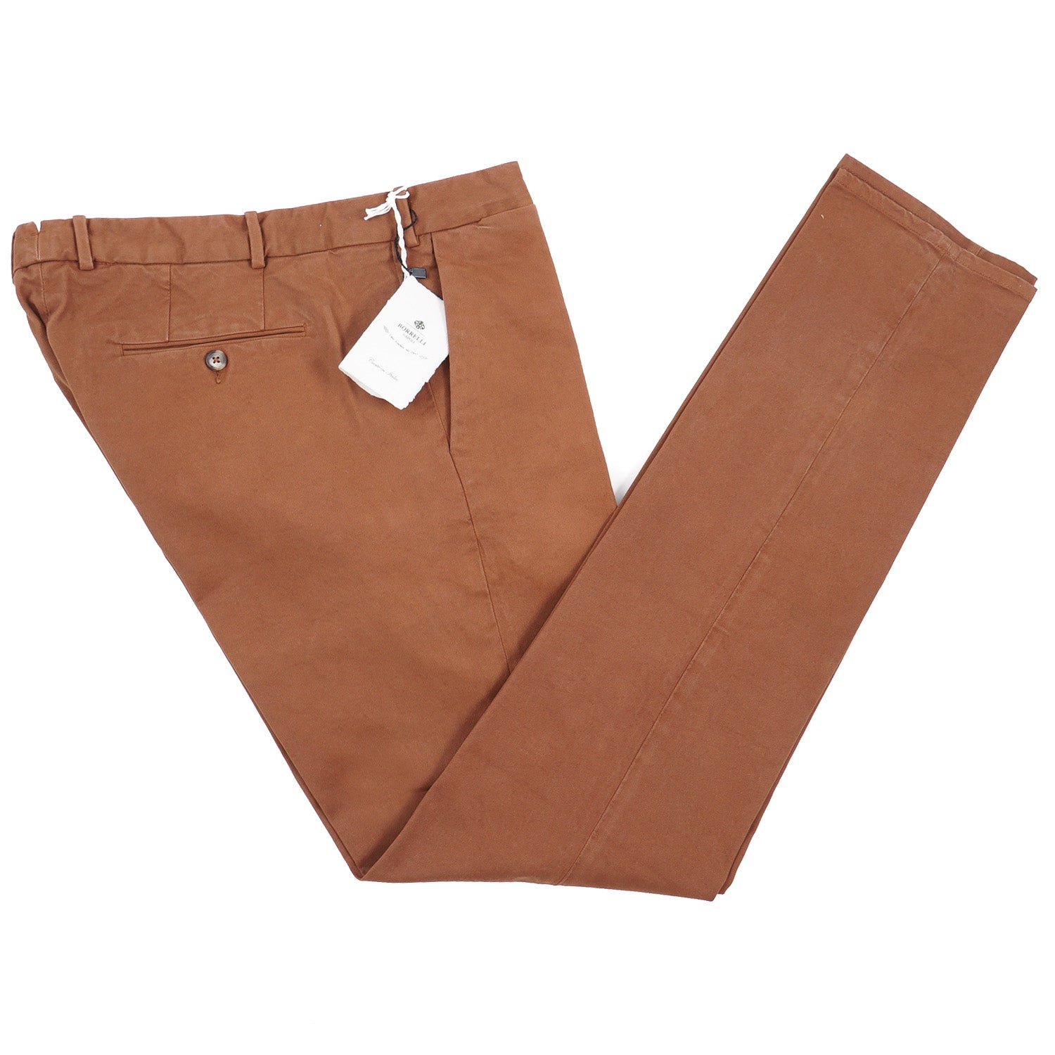 Luigi Borrelli Slim-Fit Cotton Pants