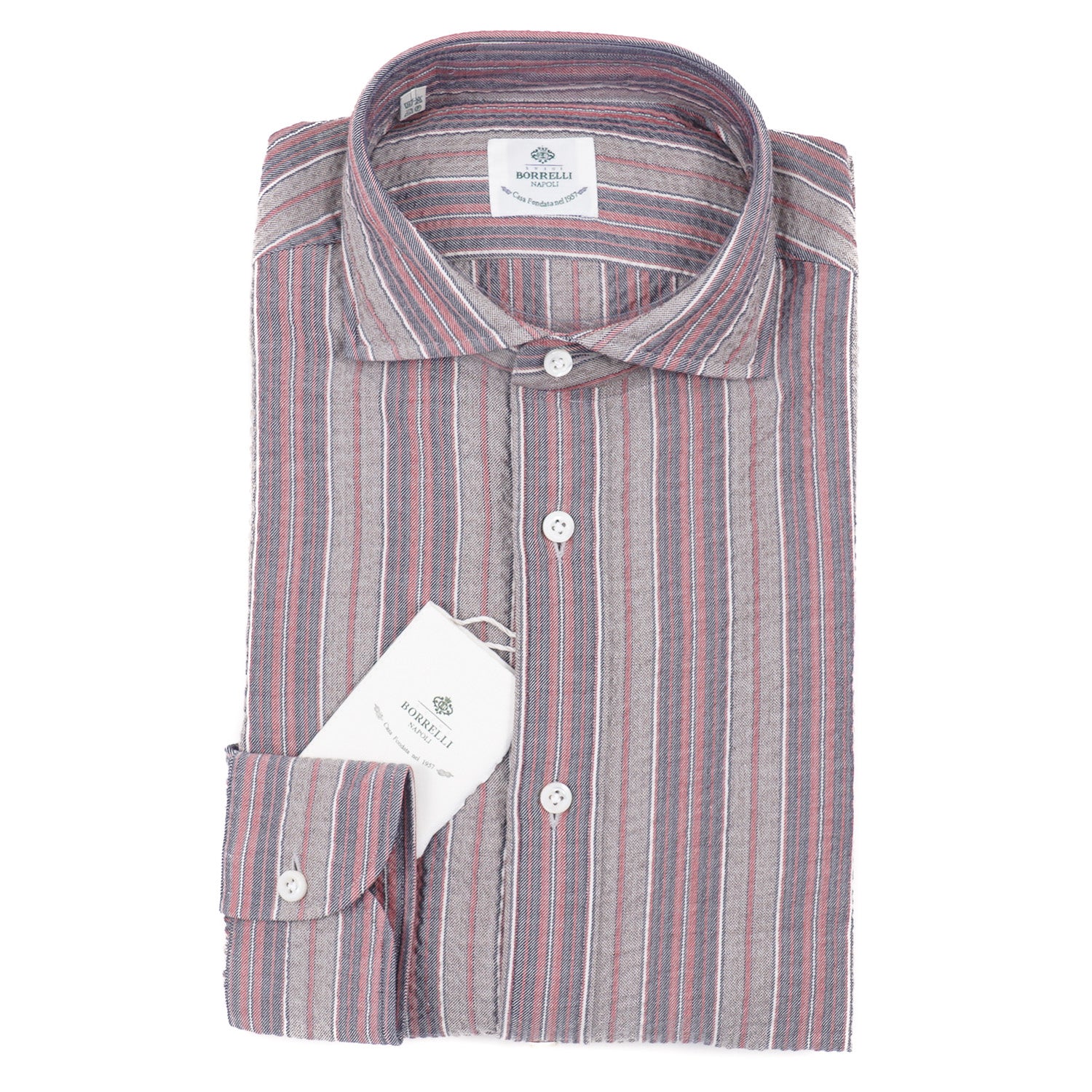 Luigi Borrelli Lightweight Seersucker Shirt