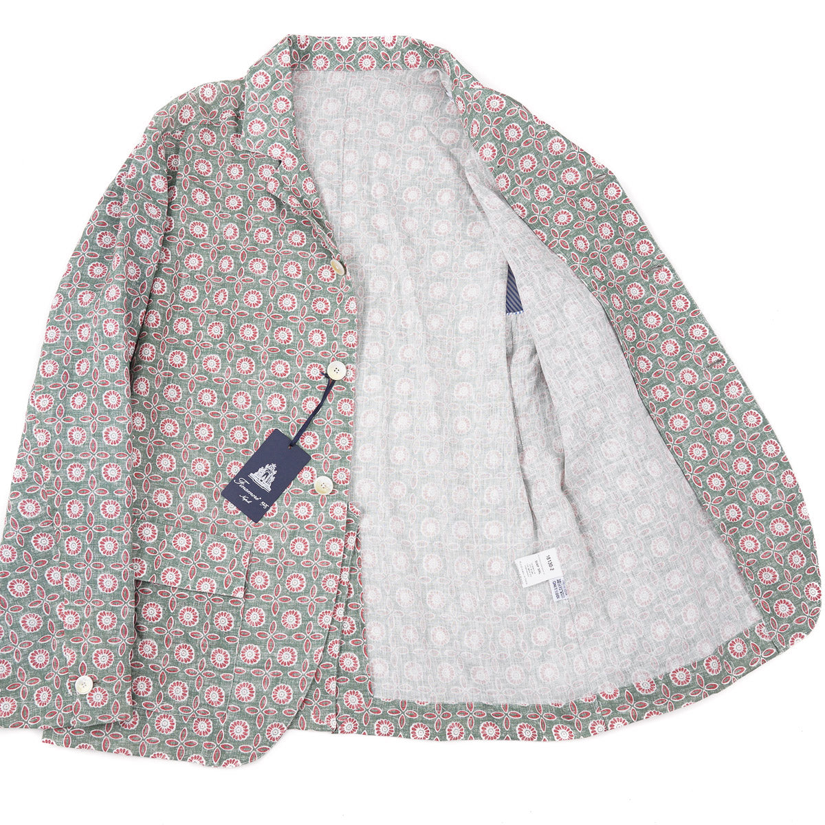 Finamore Deconstructed Casual Linen Blazer - Image 3