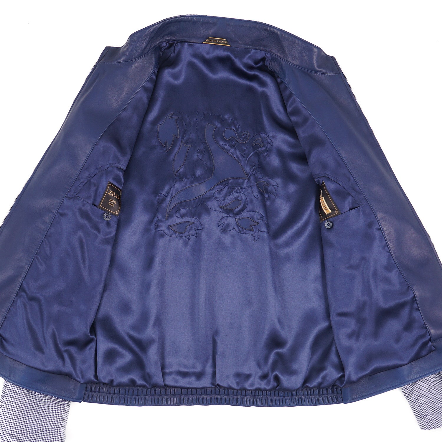 Zilli Lightweight Silk and Wool Bomber Jacket - Image 7