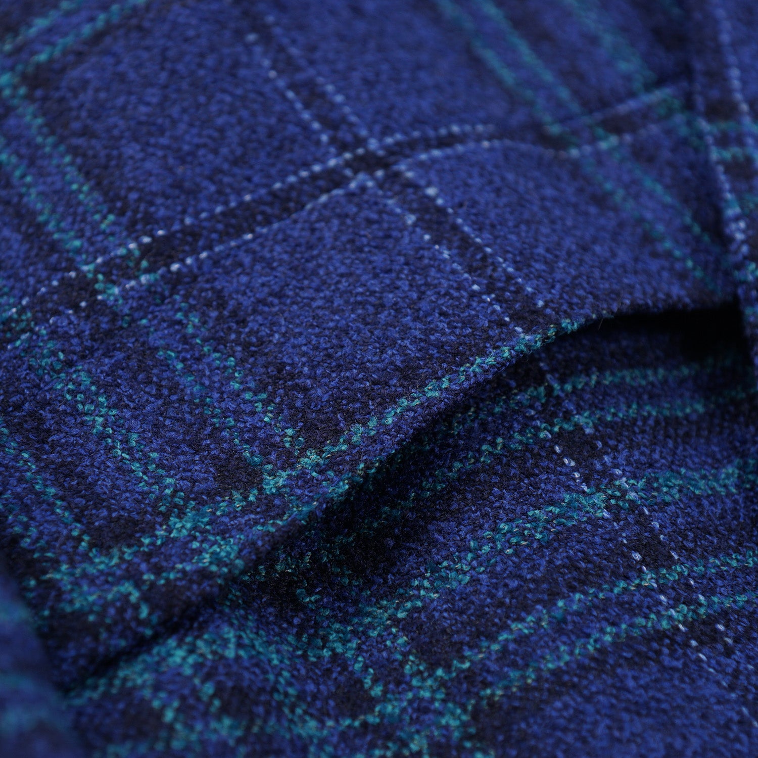 Isaia Layered Check Wool and Silk Sport Coat - Image 5