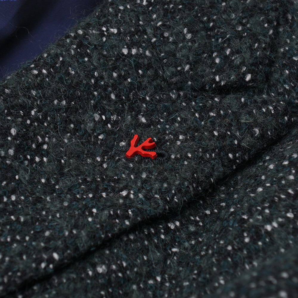 Isaia Wool and Mohair Boucle Overcoat - Image 2