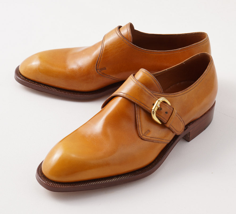 Silvano Lattanzi Monk Strap in Golden Tan