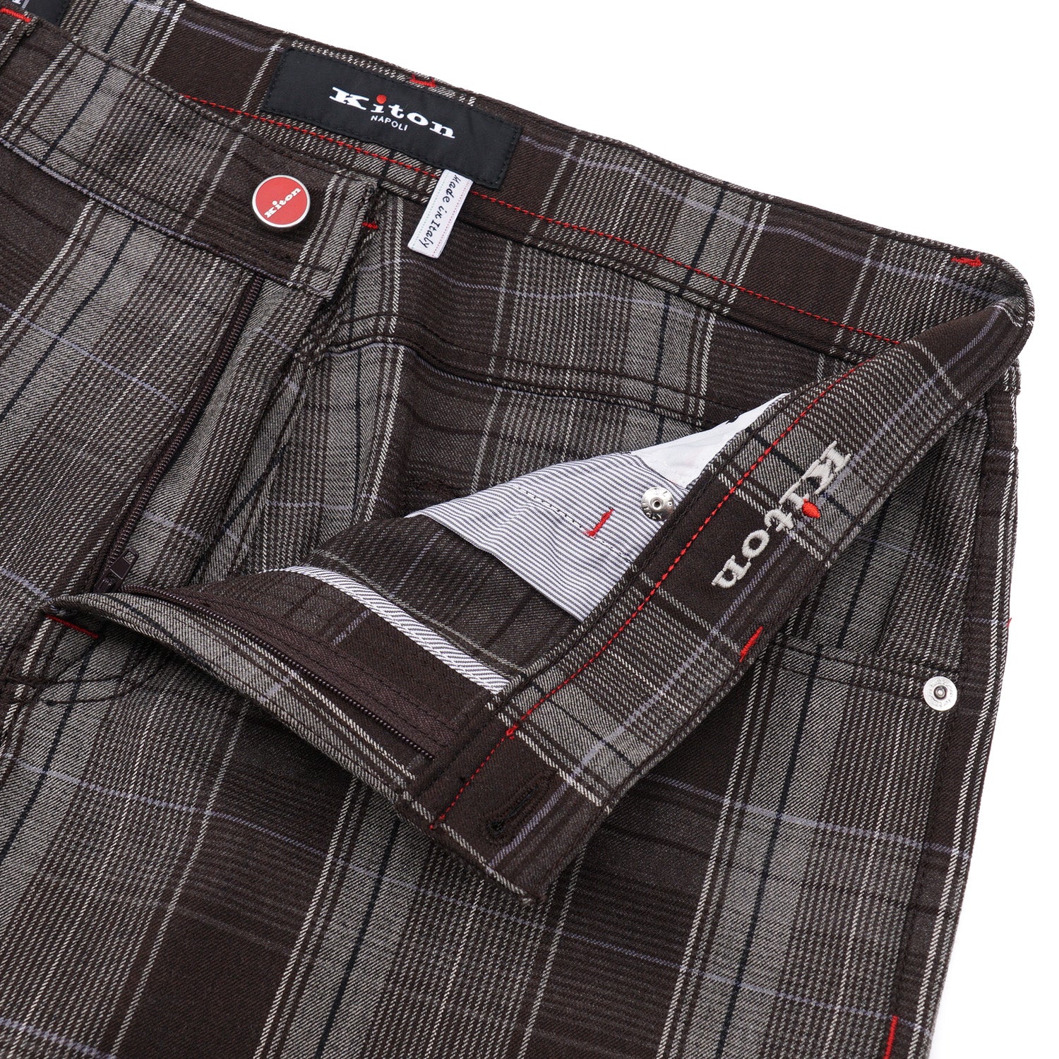 Kiton Slim Fit Five-Pocket Wool Pants - Image 2