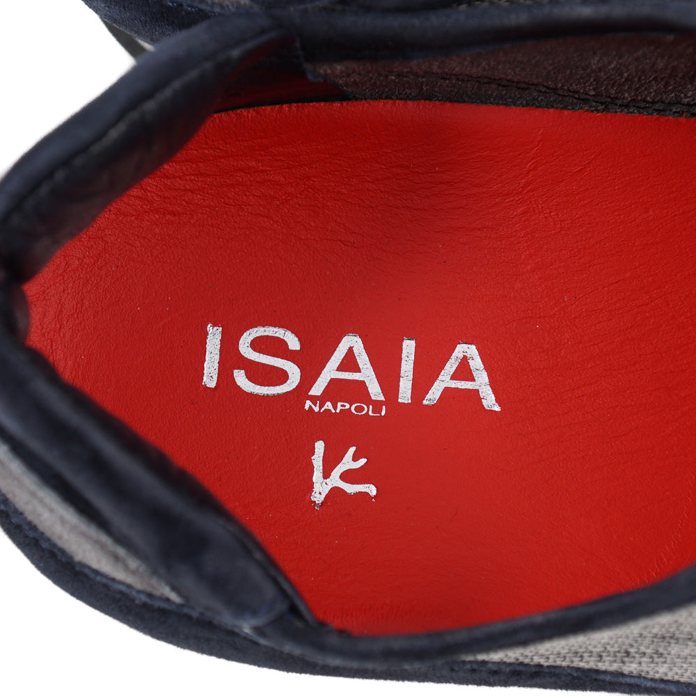 Isaia Calf Suede and Cashmere Sneakers - Image 6