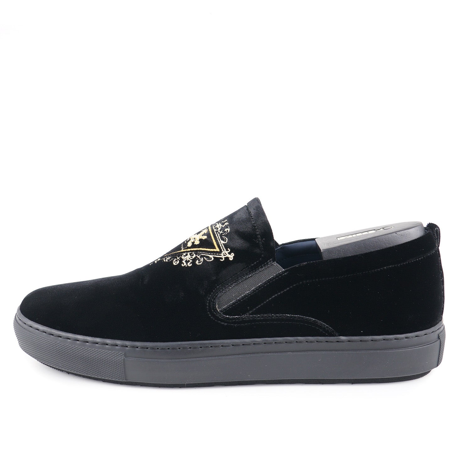 Zilli Velvet Slip-On Sneakers - Image 4