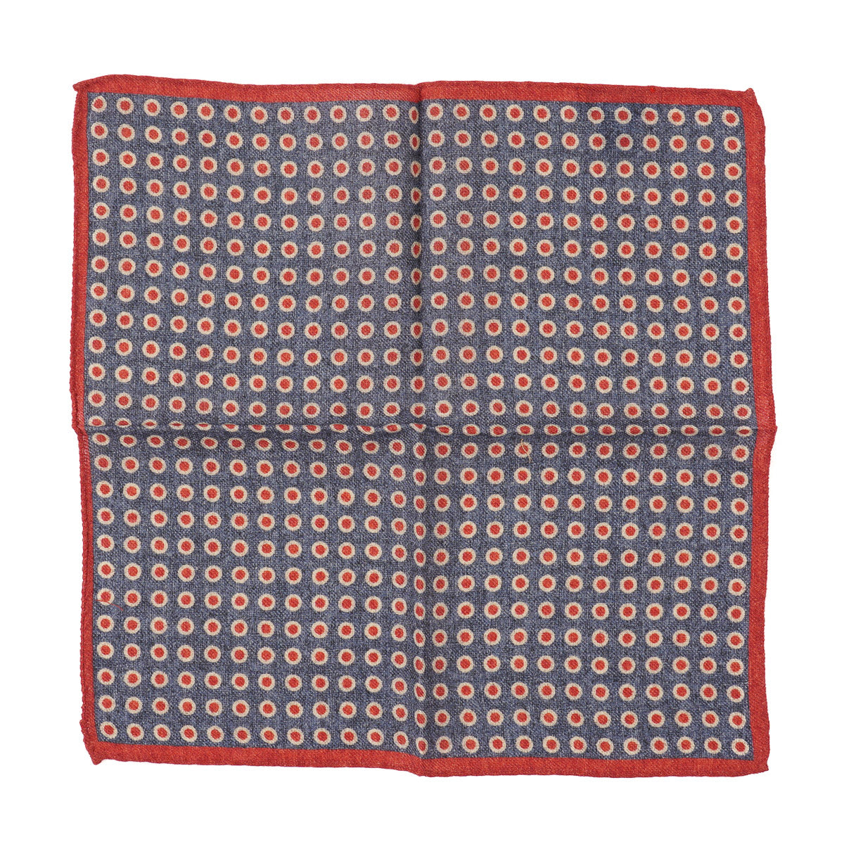 Battisti Printed Wool Pocket Square - Image 3
