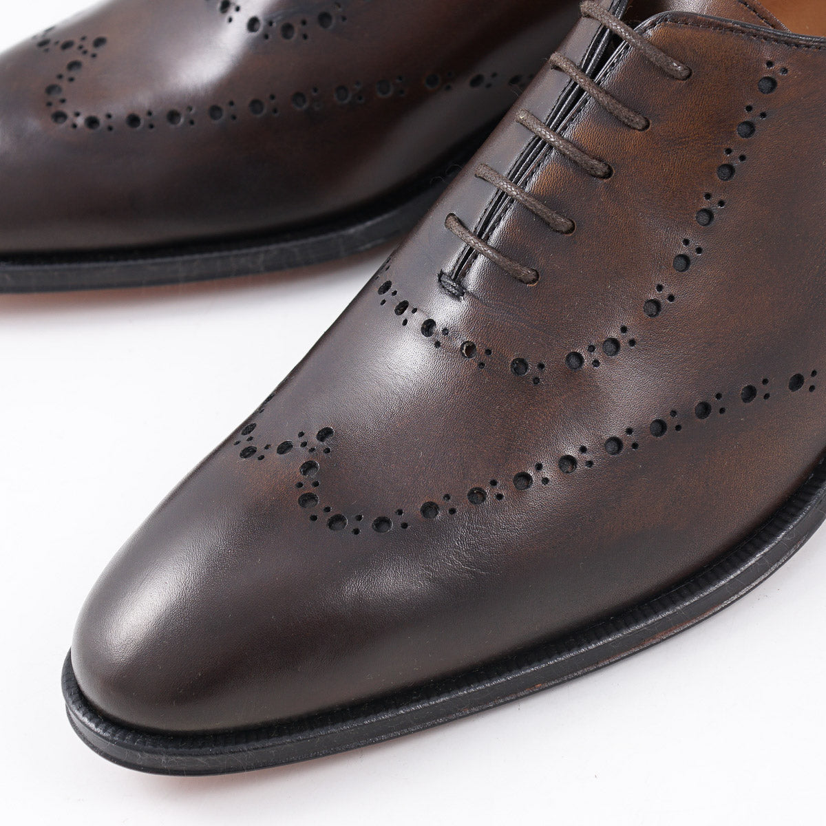 di Bianco Antiqued Leather Wholecut - Image 5